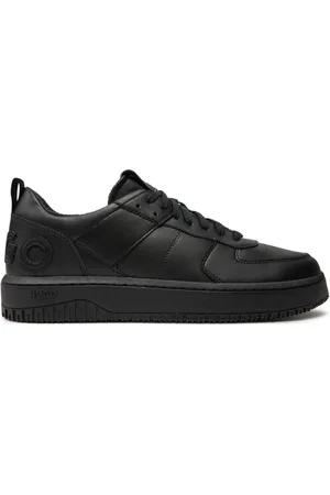 HUGO BOSS Sko, Herre, Sort, 42 EU, Læder, Sort Kilian Tennissko Logo Gummi