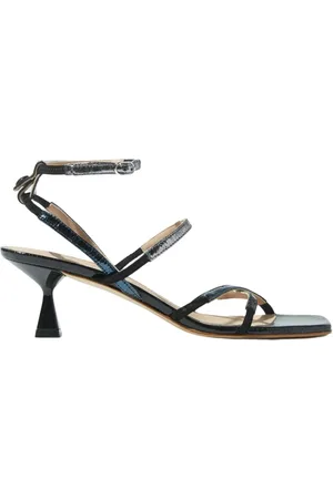 Scarosso Sko, Dame, Sort, 37 EU, Læder, Elegant Seduction Sandaler
