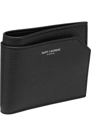 Saint Laurent Tilbehør, Herre, Sort, ONE SIZE, Læder, Portafoglio Orizzontale Wallet