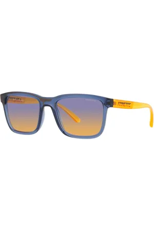 Arnette Tilbehør, Herre, Blå, 54 MM, Uld, Lebowl Solbriller Transparent Blå/Blå Orange Skygge