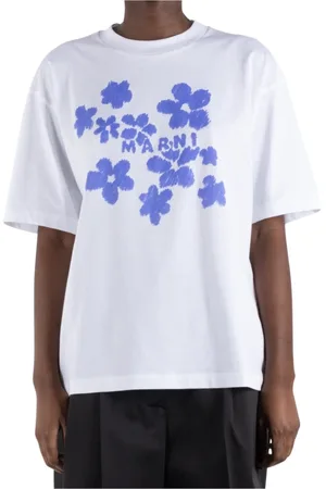 Marni Top, Dame, Hvid, 2XS, Bomuld, Hvid Bomuld T-Shirt