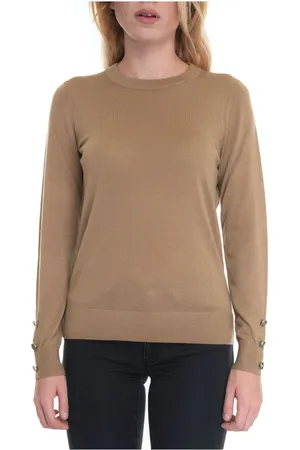 Michael Kors Strik, Dame, Brun, M, Uld, Pullover