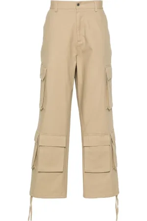 Represent Bukser, Herre, , S, Bomuld, Sandfarvede Wide Leg Bukser