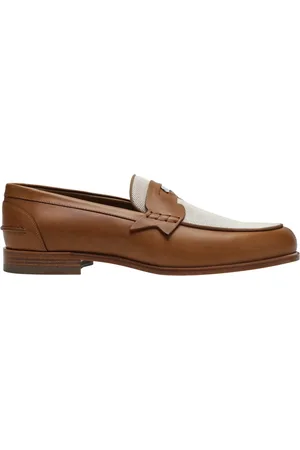 Christian Louboutin Sko, Herre, Brun, 42 EU, Penny Loafer Damesko
