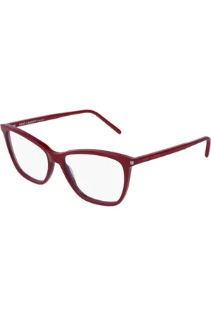 Saint Laurent Tilbehør, unisex, Rød, ONE SIZE, Firkantede Bordeaux Solbriller