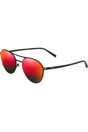 Maui Jim Tilbehør, unisex, Sort, ONE SIZE, Uld, Stilfulde Half Moon Solbriller