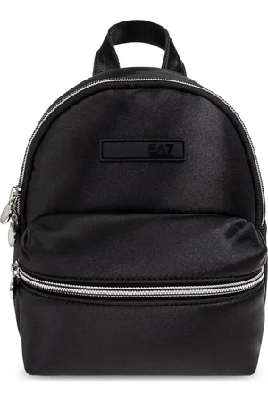 EA7 Taske, Dame, Sort, ONE SIZE, Uld, Rygsæk med logo patch