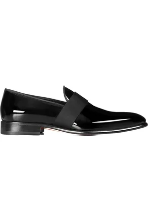 santoni Sko, Herre, Sort, 46 EU, Læder, Læderloafers