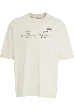 Golden Goose Top, Herre, , XL, Bomuld, Ribstrikket T-shirt med Logo