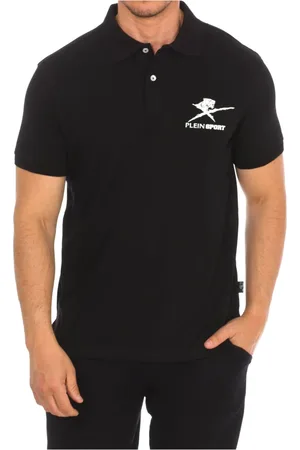 Philipp Plein Top, Herre, Sort, M, Bomuld, Kortærmet Polo