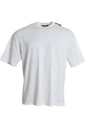 Balenciaga Top, Herre, Hvid, S, Cotton Rund Hals T-shirt