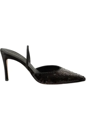 ROBERTO FESTA Sko, Dame, Sort, 37 EU, Læder, Posik Slingback Hæle