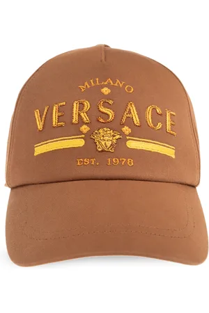 VERSACE Tilbehør, Herre, Brun, 57 CM, Bomuld, Baseballkasket