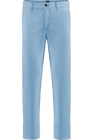 Bomboogie Bukser, Herre, Blå, W40, Bomuld, Slim Fit Chino Bukser