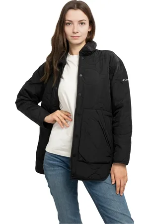 Columbia Jakke, Dame, Sort, L, Uld, Quiltet damejakke