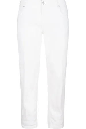 ELEVENTY Jeans, Herre, Hvid, W33, Denim, Denim 5-lomme bukser i støvet blå