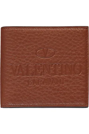 VALENTINO GARAVANI Tilbehør, Herre, Brun, ONE SIZE, Læder, Klassisk Læderpung med Flere Rum