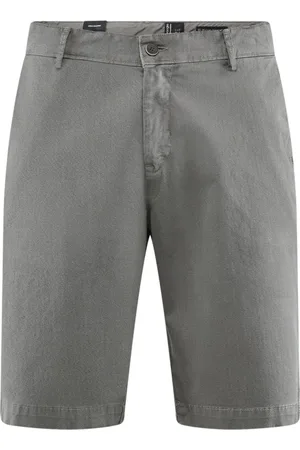 Bomboogie Shorts, Herre, Grå, W31, Bomuld, Chino bermuda i gabardine med mikroprint