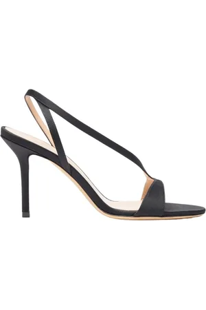 Scarosso Sko, Dame, Sort, 37 1/2 EU, Satin, Paula sorte sandaler i satin