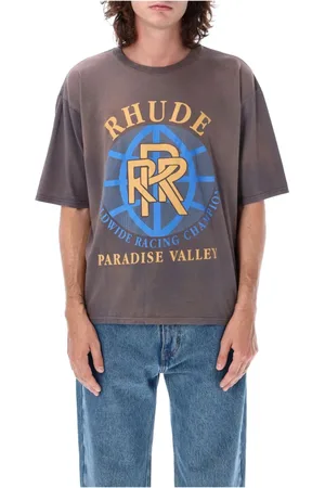Rhude Top, Herre, Grå, M, Bomuld, Paradise Valley T-Shirt