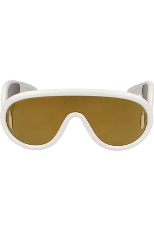 Loewe Tilbehør, unisex, Hvid, ONE SIZE, Uld, Stilfulde solbriller Lw40108I