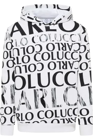 Carlo Colucci Sweathshirts & Hoodies, Herre, Hvid, 2XL, Urban Black Friday Hoodie