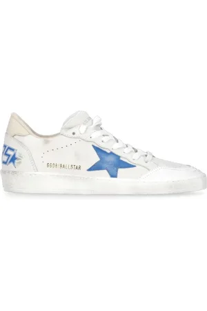 Golden Goose Sko, Herre, Hvid, 40 EU, Læder, Hvide Lædersneakers med Stjernedetalje