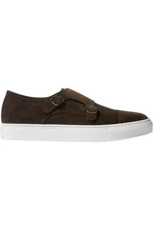 Scarosso Sko, Herre, Brun, 40 1/2 EU, Læder, Fabio Monk Strap Sneakers