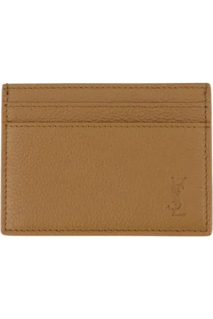 Saint Laurent Tilbehør, Herre, Brun, ONE SIZE, Læder, Shadow Cardholder