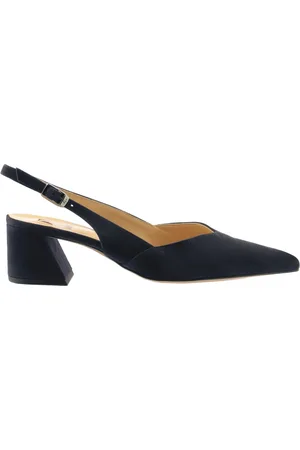 Högl Sko, Dame, Blå, 38 1/2 EU, Uld, Elegante Slingback Pumps