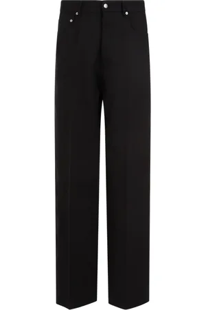 Rick Owens Jeans, Herre, Sort, W33, Uld, Geth Silk Wool Jeans