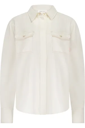 Fabienne Chapot Bluser & Skjorter, Dame, Hvid, L, Denim, Fabienne Blouse