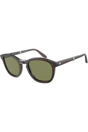 Giorgio Armani Tilbehør, Herre, Brun, 51 MM, Solbriller AR 8170 Folding