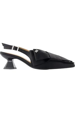 Ganni Sko, Dame, Sort, 36 EU, Polyester, Sorte Kitten Pumps - Glat kalveskind