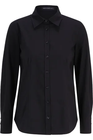 Betty Barclay Bluser & Skjorter, Dame, Sort, XL, Uld, Klassisk Skjortebluse