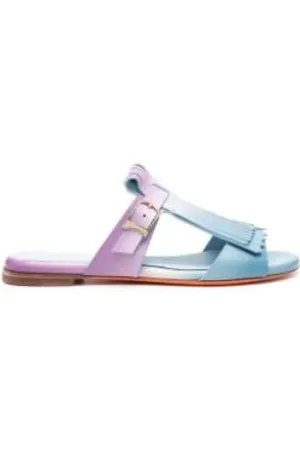 santoni Sko, Dame, Flerfarvet, 37 1/2 EU, Læder, Sandaler med frynser fra Dua