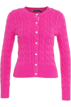 Ralph Lauren Strik, Dame, Lyserød, M, Bomuld, Strik Cardigan Kvinder