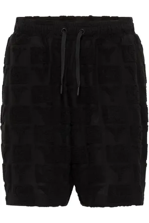 Carlo Colucci Shorts, Herre, Sort, L, Uld, Terry Insert Oversize Streetwear Shorts
