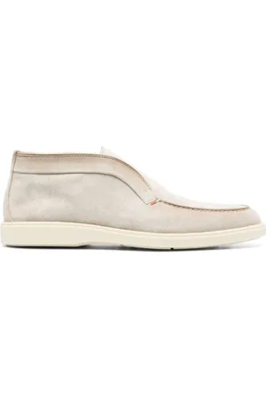 santoni Sko, Herre, , 44 1/2 EU, Læder, Læderstøvler med Tonal Syning
