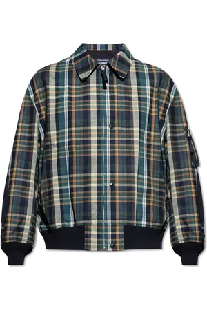 Comme des Garçons Jakke, Herre, Flerfarvet, S, Bomuld, Jakke med ternet mønster