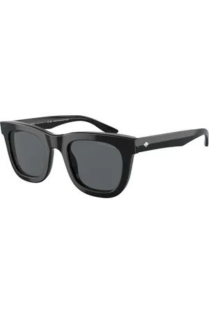 Giorgio Armani Tilbehør, Herre, Sort, 49 MM, /Dark Grey Solbriller