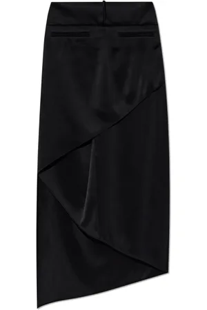 Courrèges Nederdel, Dame, Sort, XS, Satin, Satinskørt