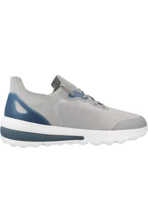 Geox Sko, Herre, Grå, 43 EU, Uld, Stilfulde Casual Sneakers