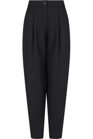 Armani Exchange Bukser, Dame, Sort, L, Sorte bukser med pinces