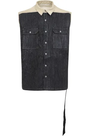 Rick Owens Jakke, Herre, Sort, L, Bomuld, Jumbo Vest