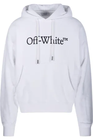 OFF-WHITE Sweathshirts & Hoodies, Herre, Hvid, L, Bomuld, Stor Boglig Skate Hoodie