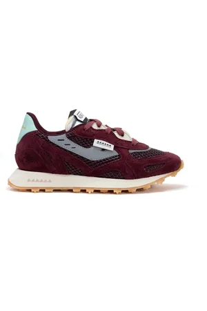 RUN OF Sko, Herre, Rød, 43 EU, Læder, Mahogany M Sneakers
