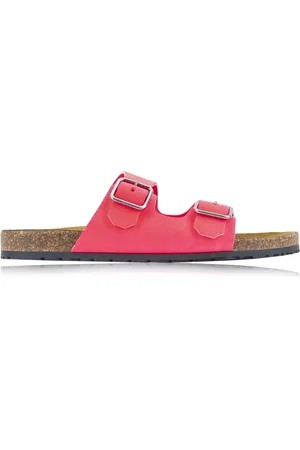 Saint Laurent Sko, Dame, Lyserød, 37 1/2 EU, Læder, Buckle Strap Lædersandaler