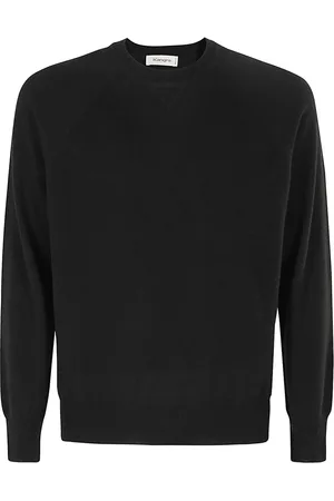 KANGRA CASHMERE Strik, Herre, Sort, XL, Uld, Stilfuld Strik Trøje til Mænd
