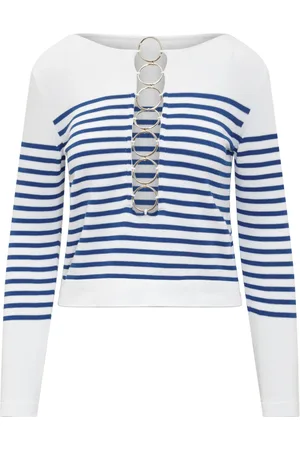 THE SEAFARER Strik, Dame, Flerfarvet, L, Bomuld, Stribet sweater